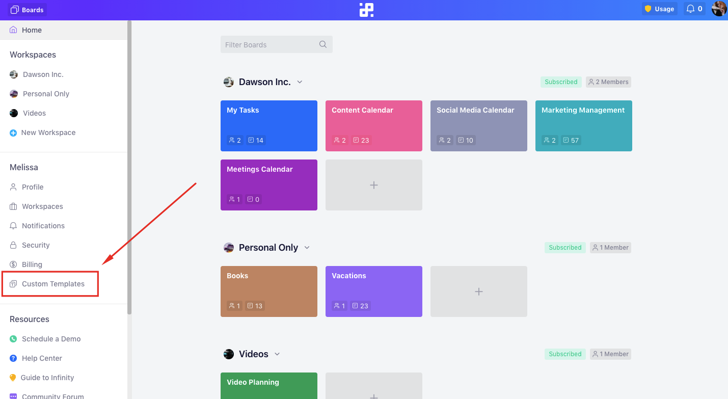 load-template-dashboard