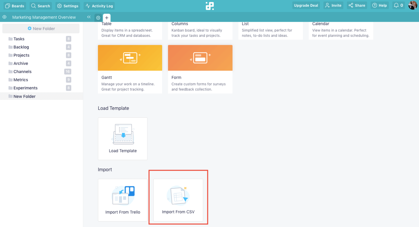 CSV Import